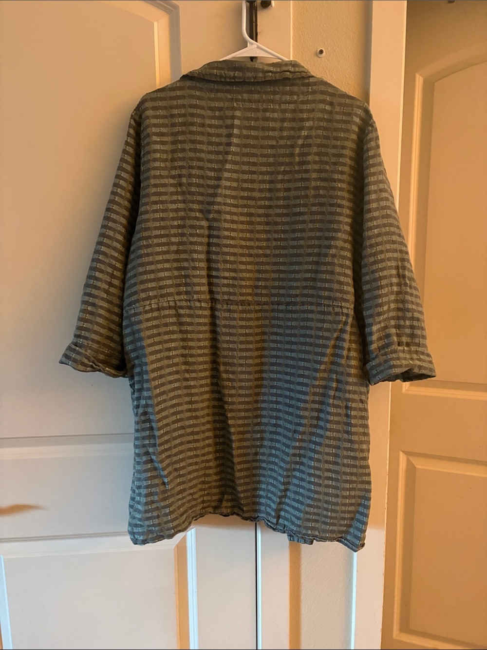 FLAX Striped Linen Jacket - Picture 3 of 4